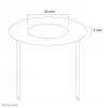 Neomounts FPMA-CRW5 Ceiling cover - diam. 52 mm, White, Steel, Ceiling, FPMA-C100, FPMA-C100SILVER, 2 mm, 5.2 cm