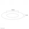 Neomounts FPMA-CRB5HM Ceiling cover - diam. 50 mm, Black, Plastic, Ceiling, 5 mm, 5 cm, 1 pc(s)