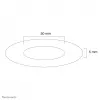 Neomounts FPMA-CRW5HM Ceiling cover - diam. 50 mm, White, Plastic, Ceiling, FPMA-C100, FPMA-C100SILVER, 5 mm, 5 cm