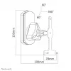 Wall and ceiling mount Neomounts for Sonos Play: compatible with Play:1 and Play:3, white, max load 10 kg, depth 100 mm
