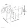 TV wall mount Neomounts LFD-W8000 — single-screen, 60 inch–100 inch (152.4–254 cm), 80 kg, VESA 200x200–900x600, tilt 0–20°, 7–62.5 cm, black