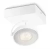 Surfaced LED Spotlight Signify Philips Dimmable Clockwork 6.5W, 500 lm, 2700 K, IP20, White