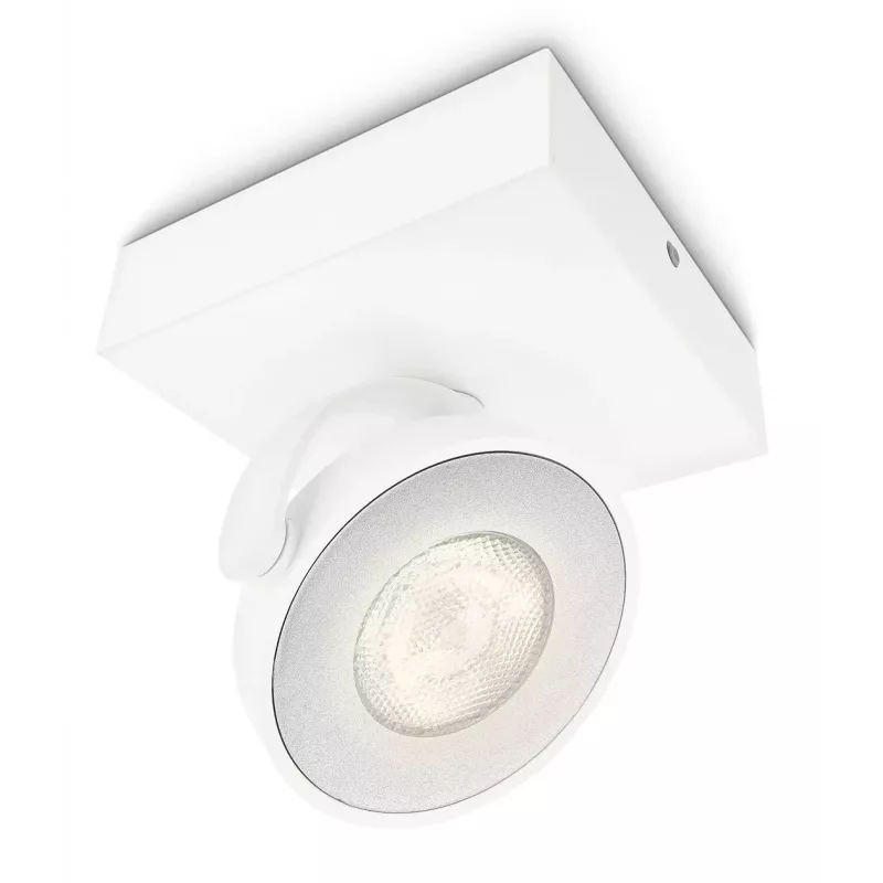 Surfaced LED Spotlight Signify Philips Dimmable Clockwork 6.5W, 500 lm, 2700 K, IP20, White