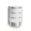 Outdoor wall light Philips myGarden Python 5.5W LED, stainless steel/white, IR sensor, 220–240V