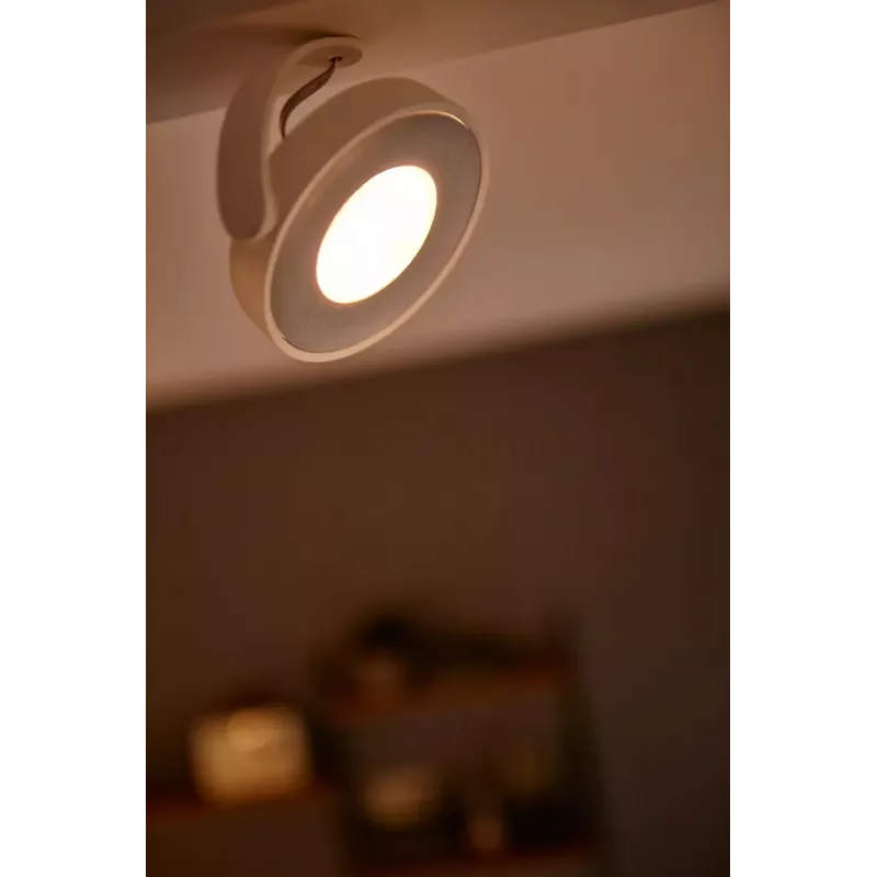 Philips WarmGlow LED Clockwork ceiling/wall spotlight 4x LED, 18W total, 2700K, 2000 lm, dimmable, IP20, white