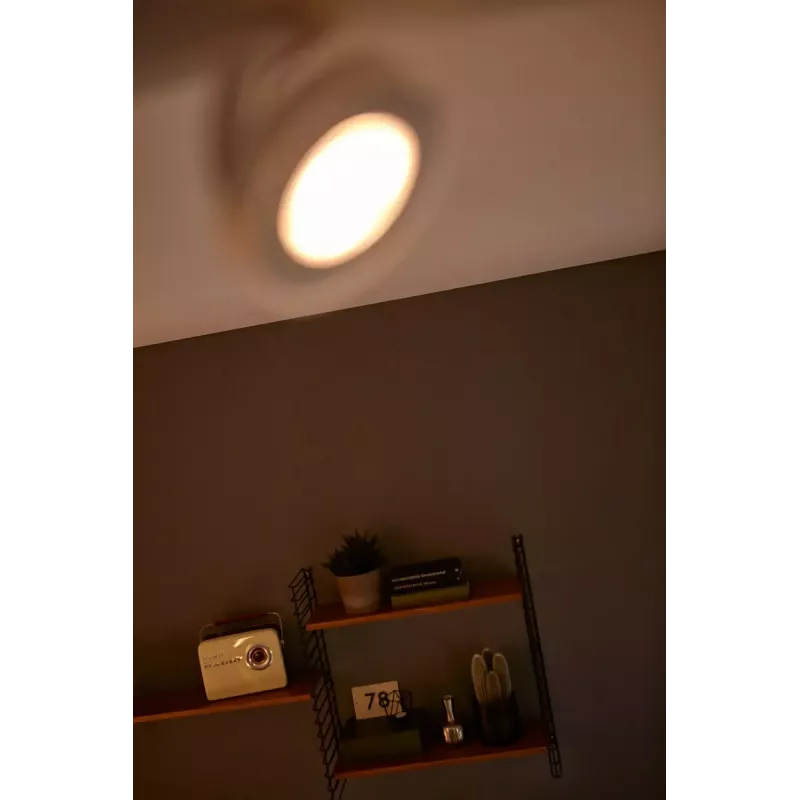 Philips WarmGlow LED Clockwork ceiling/wall spotlight 4x LED, 18W total, 2700K, 2000 lm, dimmable, IP20, white
