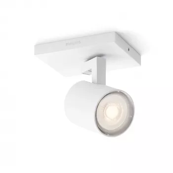 Surfaced lighting spot Signify Philips myLiving 5309031P0, GU10 LED 3.5W, 2700K, 255 lm, white, dimmable