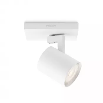 Surfaced lighting spot Signify Philips myLiving 5309031P0, GU10 LED 3.5W, 2700K, 255 lm, white, dimmable