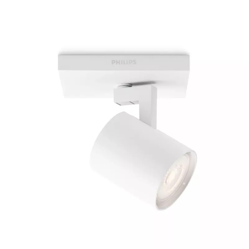 Surfaced lighting spot Signify Philips myLiving 5309031P0, GU10 LED 3.5W, 2700K, 255 lm, white, dimmable