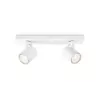 Surfaced lighting spot Philips myLiving 5309231P0, GU10 LED 7 W, 2700K, 255 lm, 2-bulb, dimmable, white