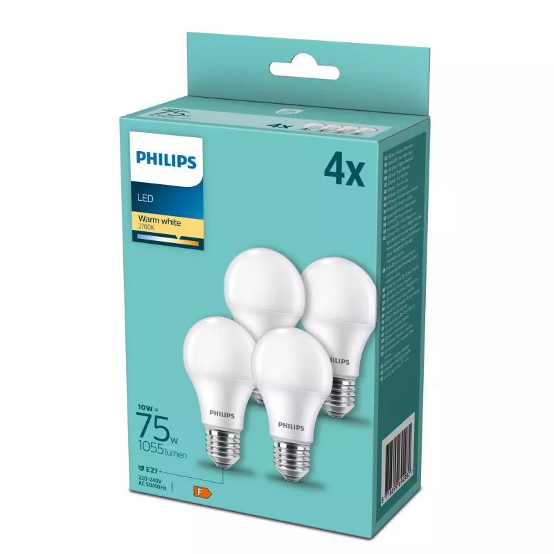 Philips LED bulb Warm white 2700 K 10.5 W E27 F
