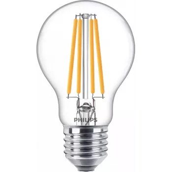 Philips Filament Bulb Clear 100W A60 E27 10.5W Warm White 1521lm