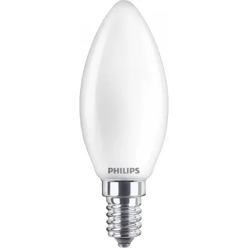 Philips Filament Candle Frosted 40W B35 E14 x2, 4.3 W, 40 W, E14, 470 lm, 15000 h, Warm white