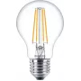LED filament bulb Philips A60 7W (equiv. 60W) E27 clear 2700K pack of 2