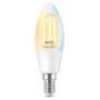 Smart bulb WiZ Filament Candle clear 4.9W C35 E14 Wi-Fi White