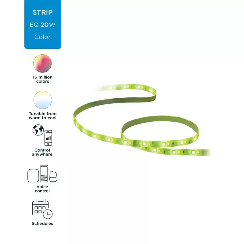 Smart strip light WiZ 929002524801 Wi-Fi/Bluetooth 20 W White