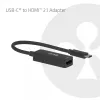 USB-C to HDMI 2.1 adapter Club 3D CAC-2505 — 8K@60Hz, USB Type-C to HDMI + USB, 0.12 m