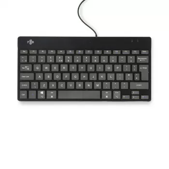 R-Go Tools Ergonomic keyboard R-Go Compact Break, compact keyboard with break software, QWERTY (UK), wired, black