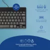 R-Go Tools Ergonomic keyboard R-Go Compact Break, compact keyboard with break software, QWERTY (UK), wired, black