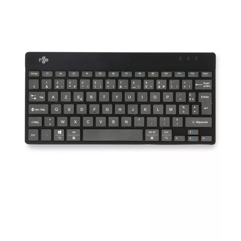 R-Go Tools Ergonomic keyboard R-Go Compact Break, compact keyboard with break software, AZERTY (FR), Bluetooth, black
