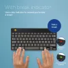 R-Go Tools Ergonomic keyboard R-Go Compact Break, compact keyboard with break software, AZERTY (FR), Bluetooth, black