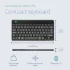 R-Go Tools Ergonomic keyboard R-Go Compact Break, compact keyboard with break software, AZERTY (FR), Bluetooth, black