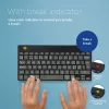 R-Go Tools Ergonomic keyboard R-Go Compact Break, compact keyboard with break software, QWERTY (NORDIC), Bluetooth, black