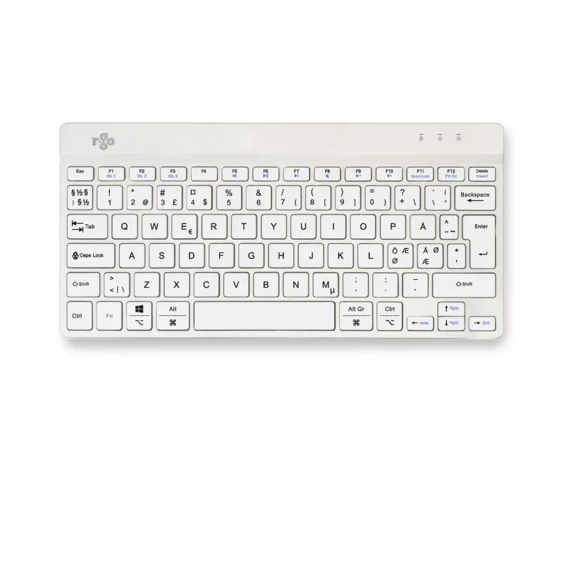 R-Go Tools Ergonomic keyboard R-Go Compact Break, compact keyboard with break software, QWERTY (NORDIC), Bluetooth, white