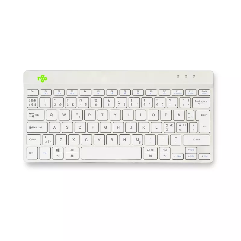 R-Go Tools Ergonomic keyboard R-Go Compact Break, compact keyboard with break software, QWERTY (NORDIC), Bluetooth, white