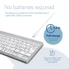 R-Go Tools Ergonomic keyboard R-Go Compact Break, compact keyboard with break software, QWERTY (NORDIC), Bluetooth, white
