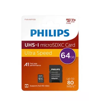 Philips FM64MP45B/00 memory card 64 GB MicroSDXC UHS-I Class 10