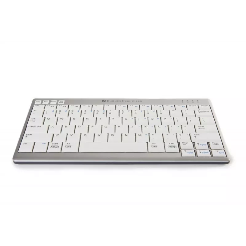 BakkerElkhuizen UltraBoard 950 Wireless US Qwerty, Mini, Wireless, Bluetooth, Scissor key switch, QWERTY, Light grey, White