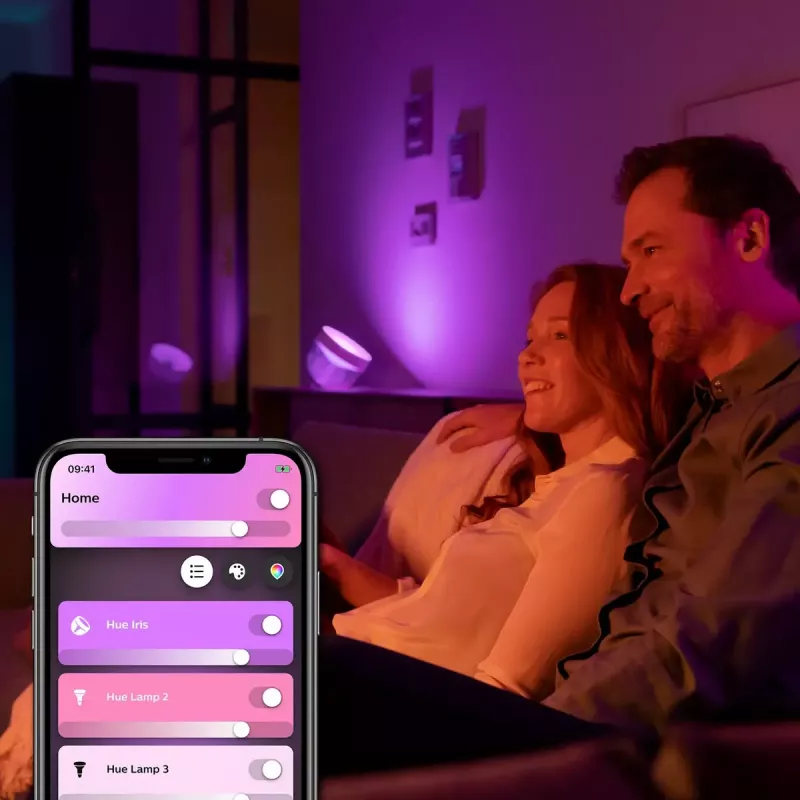 Smart table lamp Philips Hue White and colour ambience Iris