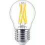 LED filament candle bulb Philips Filament Candle Clear 3.4W (470 lm) P45 E27, warm glow, CRI 90