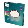 Ceiling light Philips Functional Ozziet 18 W LED, round, black, non-changeable bulb, 220–240V