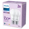 Philips Bulb 100W A67 E27 x2, 13 W, 100 W, E27, 1521 lm, 15000 h, Cool white