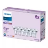 Philips Spot 50W PAR16 GU10 x6, 4.6 W, 50 W, GU10, 390 lm, 15000 h, Cool white
