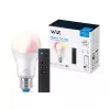 WiZ Bulb 8W (Eq.60W) A60 E27 x1 + Remote, Smart bulb, Wi-Fi/Bluetooth, White, Wi-Fi 4 (802.11n), 802.11b, 802.11g, LED, E27