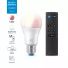 WiZ Bulb 8W (Eq.60W) A60 E27 x1 + Remote, Smart bulb, Wi-Fi/Bluetooth, White, Wi-Fi 4 (802.11n), 802.11b, 802.11g, LED, E27