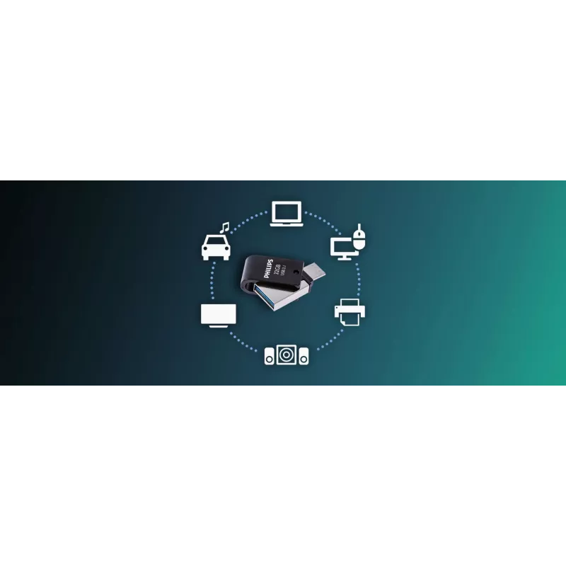 Philips FM32DC152B/00 USB flash drive 32 GB USB Type-C 3.2 Gen 1 (3.1 Gen 1) Black