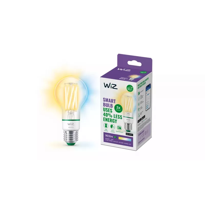 WiZ Filament clear 60 W A60 E27 903 lm Energy Class A