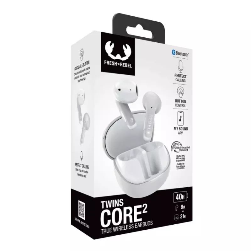 Hama Twins Core 2 Headset True Wireless Stereo (TWS) In-ear Calls/Music USB Type-C Bluetooth Grey