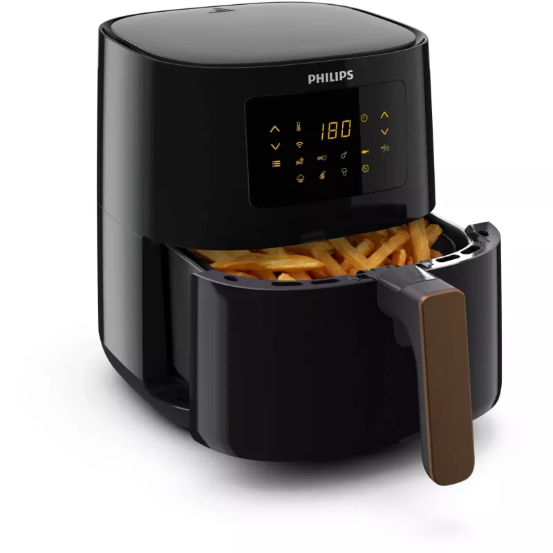 Hot air fryer Philips HD9255/80 — 4.1 L, 1400 W, touch control, black