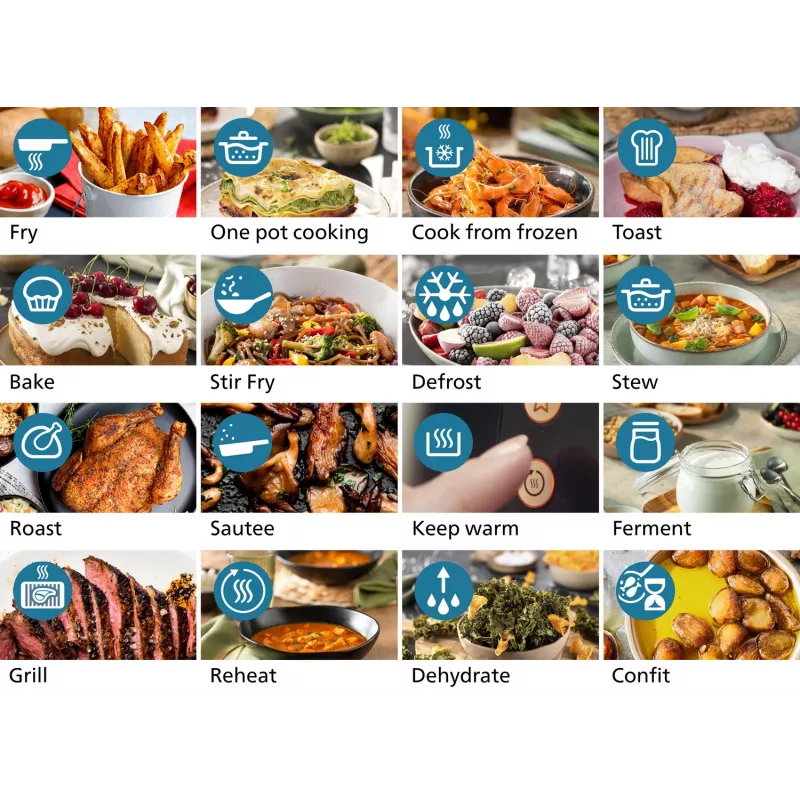 Hot air fryer Philips 3000 Series Ovi XL NA341/00 - RapidAir Plus countertop air fryer