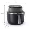 Philips 3000 series NA331/00 fryer Single 6.2 L Stand-alone 1700 W Hot air fryer Black, Silver