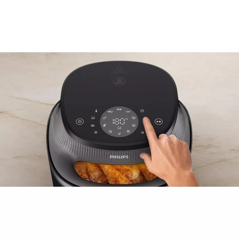 Philips 3000 series NA331/00 fryer Single 6.2 L Stand-alone 1700 W Hot air fryer Black, Silver