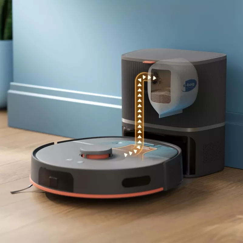 Robot vacuum Philips XU5100/10, dust bag 0.26 L, Li-Ion 4800 mAh, 200 min runtime, 98 mm height