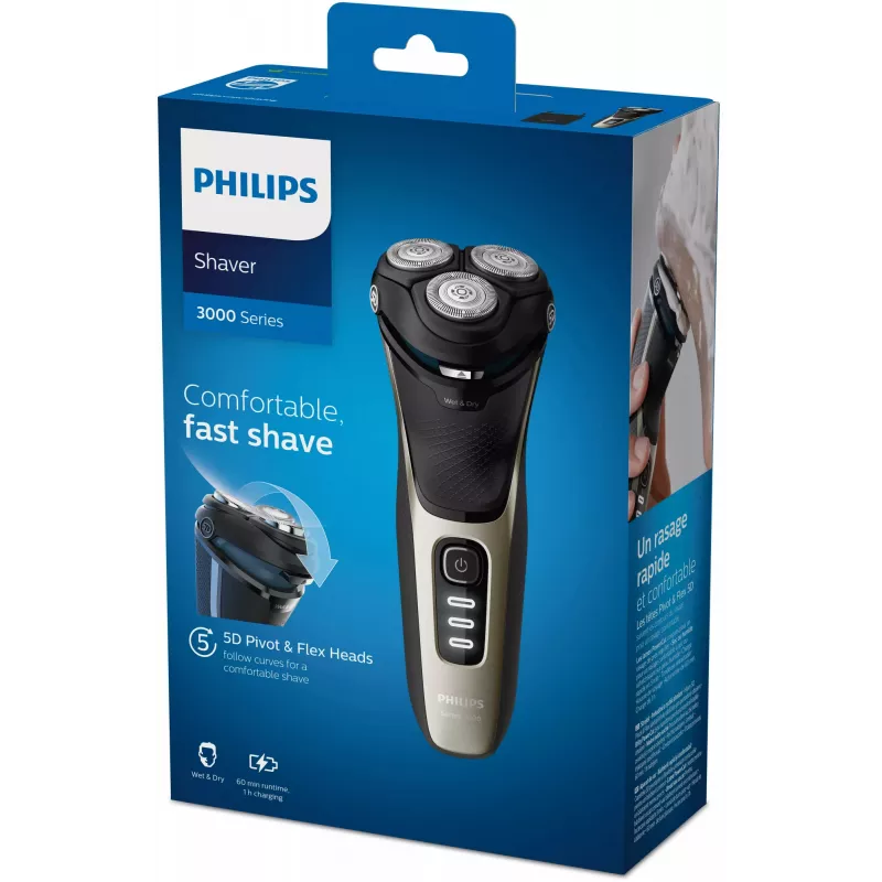 Philips SHAVER Series 3000 S3230/52 Wet or Dry electric shaver, Series 3000