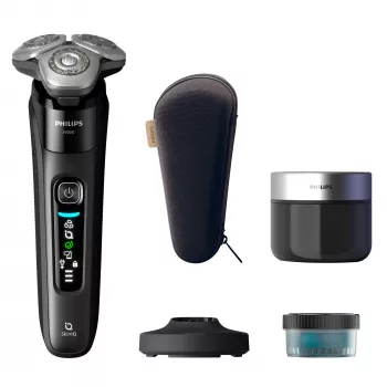 Electric Rotary Shaver Philips i9000 X9000/30 — Wet & Dry, SkinIQ, Built‑in Li‑Ion Battery, Charging & Cleaning Base