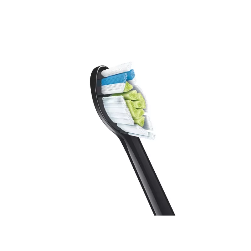 Replacement toothbrush heads Philips HX6066/88 Optimal White, 6-pack, black, 3-month replacement interval